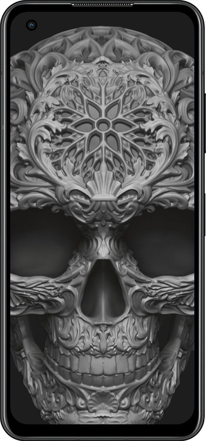 Силиконовый чехол skull-ornament для Asus Zenfone 9 - 4101u-2842 изображение 