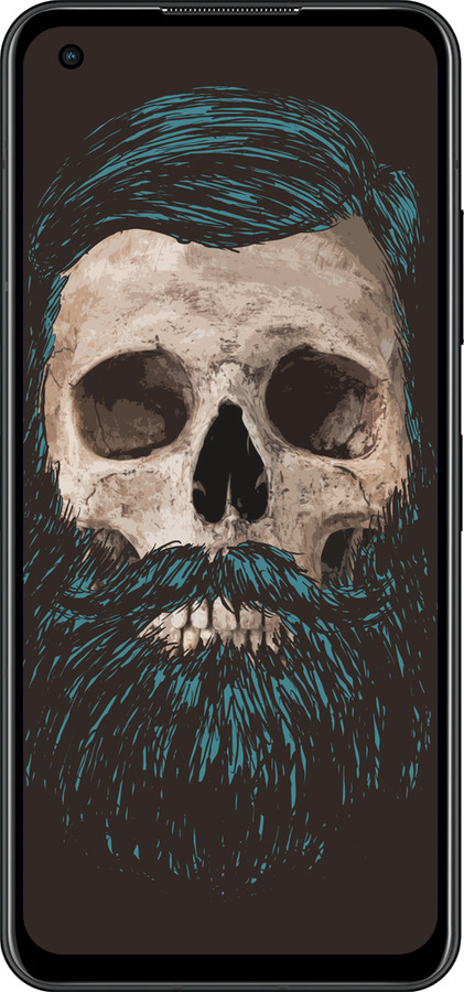 Силиконовый чехол Череп с бородой для Asus Zenfone 9 - 4102u-2842 изображение 