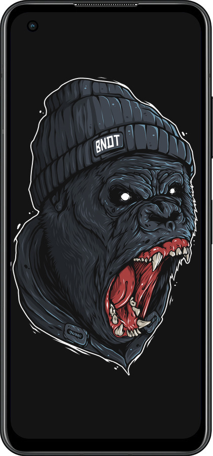 Силиконовый чехол Обезьяна в ярости для Asus Zenfone 9 - 4137u-2842 изображение 