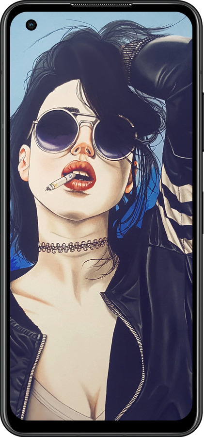 Силиконовый чехол Девушка на стиле для Asus Zenfone 9 - 4151u-2842 изображение 