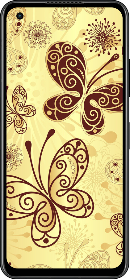Силиконовый чехол Красивые бабочки для Asus Zenfone 9 - 4170u-2842 изображение 