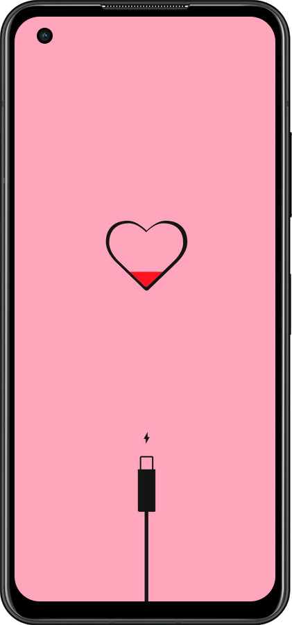 Силиконовый чехол Подзарядка сердца1 для Asus Zenfone 9 - 4275u-2842 изображение 