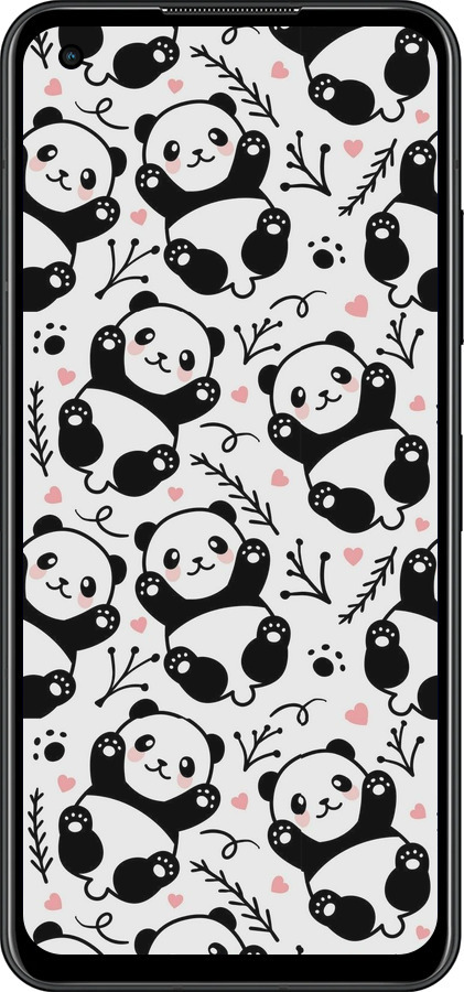 Силіконовий чехол Панди для Asus Zenfone 9 - 4318u-2842 изображение 