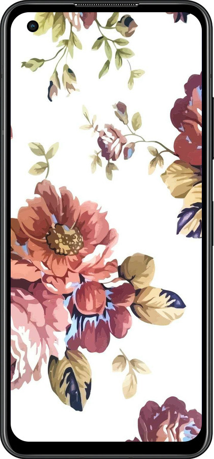 Силиконовый чехол Vintage flowers для Asus Zenfone 9 - 4333u-2842 изображение 