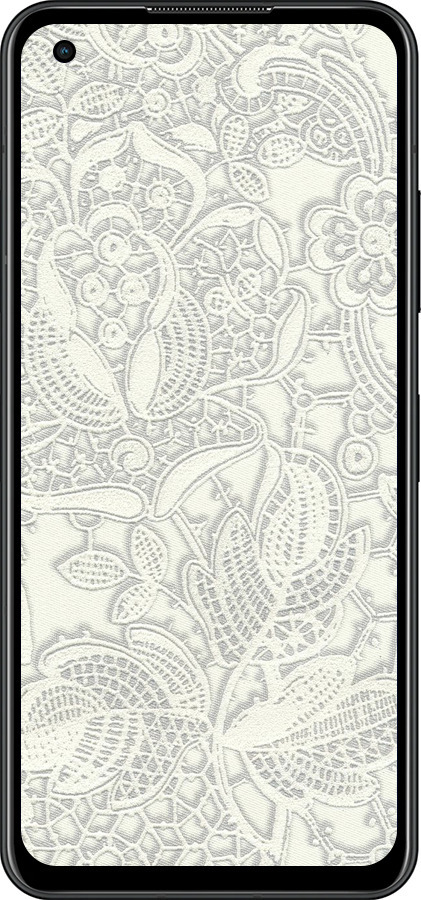 Силиконовый чехол Белое кружево для Asus Zenfone 9 - 4383u-2842 изображение 