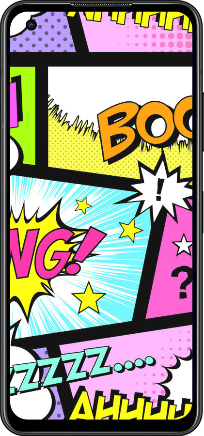 Силиконовый чехол Комикс 1 для Asus Zenfone 9 - 4407u-2842 изображение 