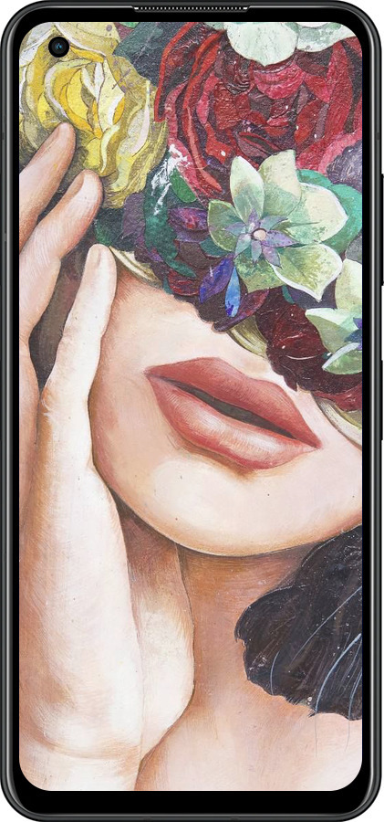 Силиконовый чехол Head Flower для Asus Zenfone 9 - 4460u-2842 изображение 