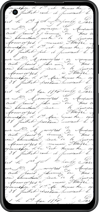 Силиконовый чехол Прописной шрифт для Asus Zenfone 9 - 4475u-2842 изображение 