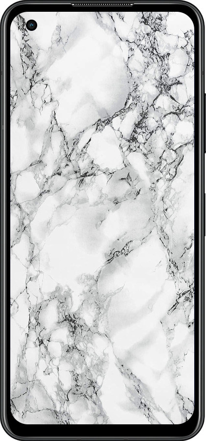 Силиконовый чехол Мрамор белый для Asus Zenfone 9 - 4480u-2842 изображение 