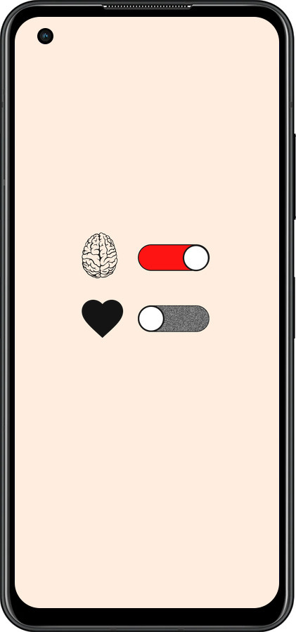 Силиконовый чехол Любовь и ум для Asus Zenfone 9 - 4553u-2842 изображение 