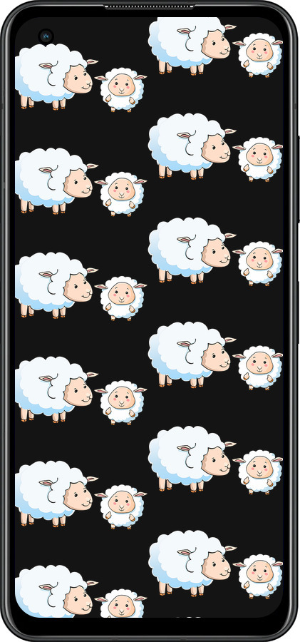 Силиконовый чехол Овечки1 для Asus Zenfone 9 - 4637u-2842 изображение 