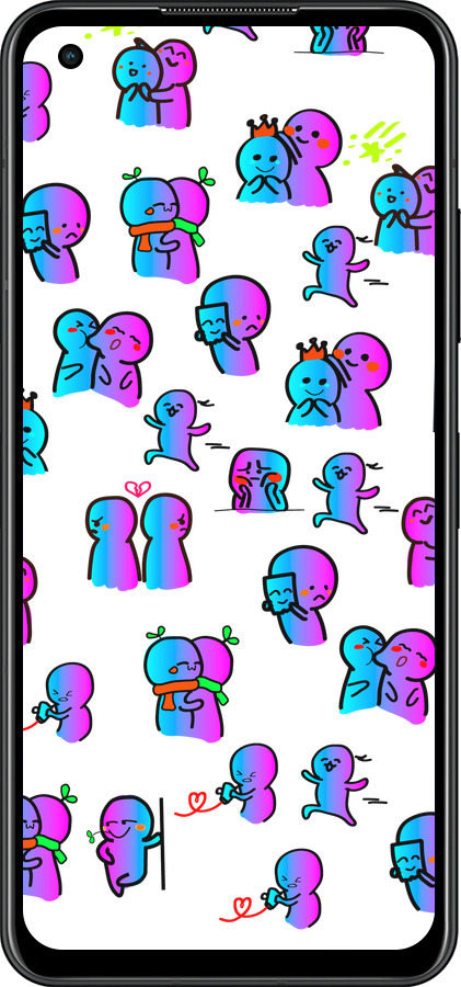 Силиконовый чехол Эмоции для Asus Zenfone 9 - 4736u-2842 изображение 