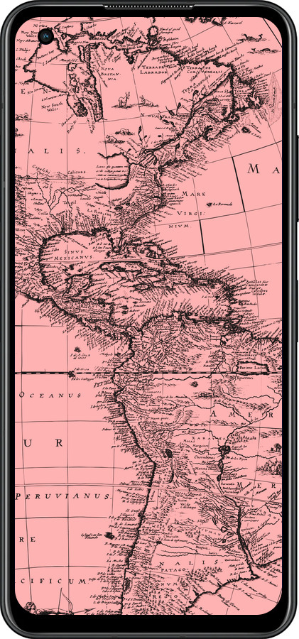 Силиконовый чехол Карта для Asus Zenfone 9 - 4794u-2842 изображение 