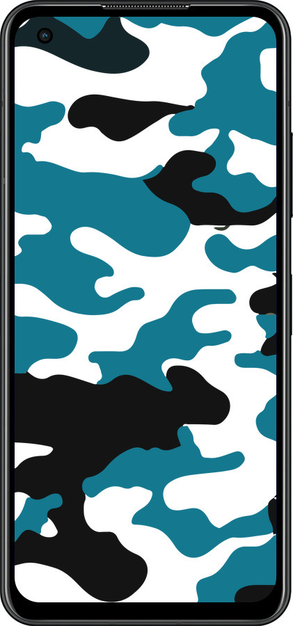 Силиконовый чехол Камуфляж прозрачный фон для Asus Zenfone 9 - 4877u-2842 изображение 