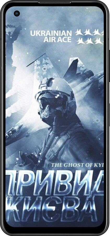 Силиконовый чехол Призрак Киева v2 для Asus Zenfone 9 - 5229u-2842 изображение 