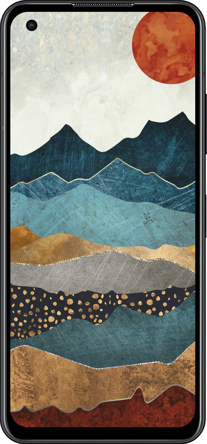 Силиконовый чехол Закат горы для Asus Zenfone 9 - 5434u-2842 изображение 