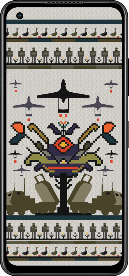 Силиконовый чехол Вышиванка UA для Asus Zenfone 9 - 5446u-2842 изображение 