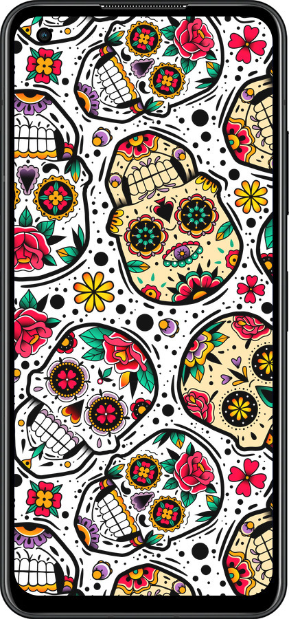 Силіконовий чехол Черепи для Asus Zenfone 9 - 5471u-2842 изображение 