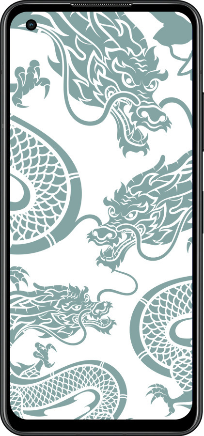 Силиконовый чехол Дракон для Asus Zenfone 9 - 5476u-2842 изображение 