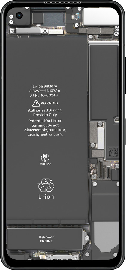 Силиконовый чехол Детали смартфона для Asus Zenfone 9 - 5487u-2842 изображение 