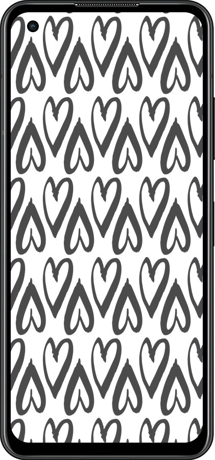 Силиконовый чехол Сердца v2 для Asus Zenfone 9 - 5497u-2842 изображение 