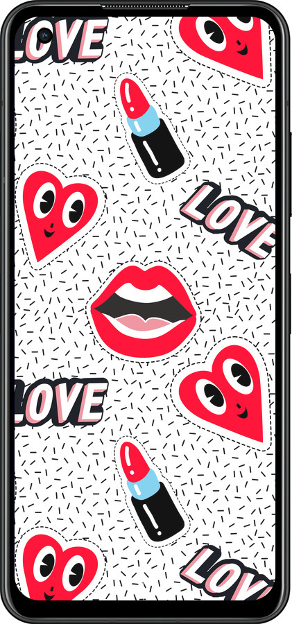 Силиконовый чехол Стикеры v3 для Asus Zenfone 9 - 5502u-2842 изображение 