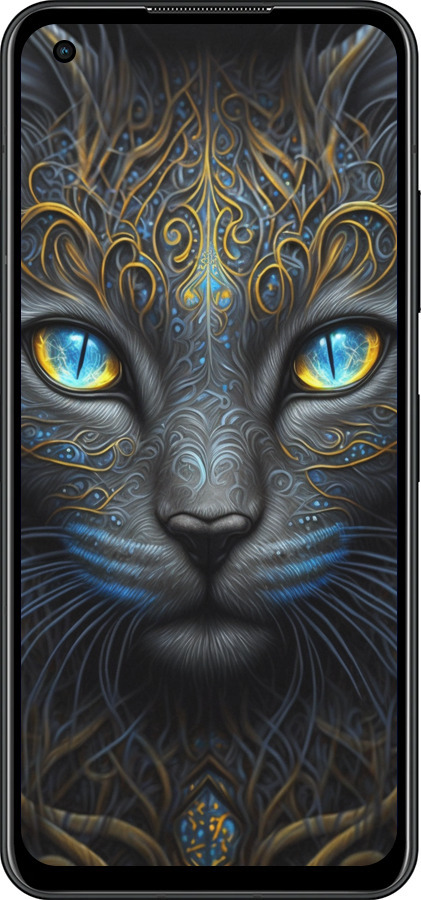 Силиконовый чехол Кошка для Asus Zenfone 9 - 5548u-2842 изображение 