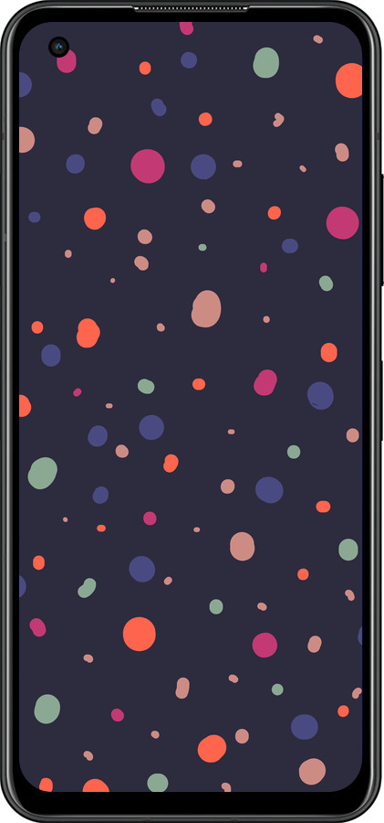 Силиконовый чехол Горошек v2 для Asus Zenfone 9 - 5599u-2842 изображение 