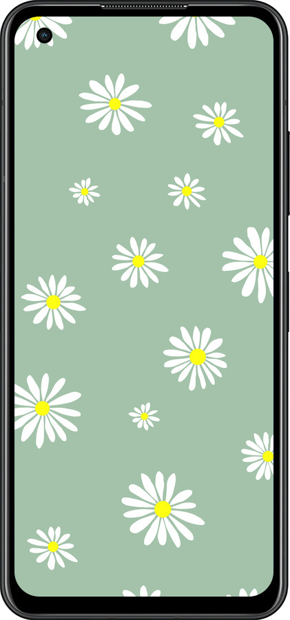 Силиконовый чехол Ромашки v4 для Asus Zenfone 9 - 5603u-2842 изображение 
