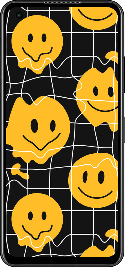 Силиконовый чехол Смайлы v3 для Asus Zenfone 9 - 5623u-2842 изображение 