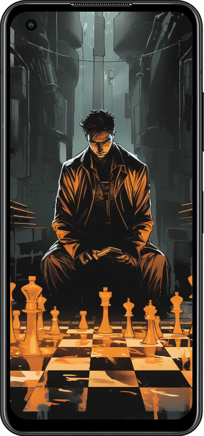 Силиконовый чехол Шахматы для Asus Zenfone 9 - 5951u-2842 изображение 