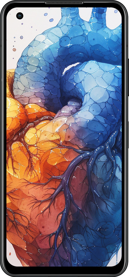 Силиконовый чехол Арт-сердце для Asus Zenfone 9 - 6034u-2842 изображение 