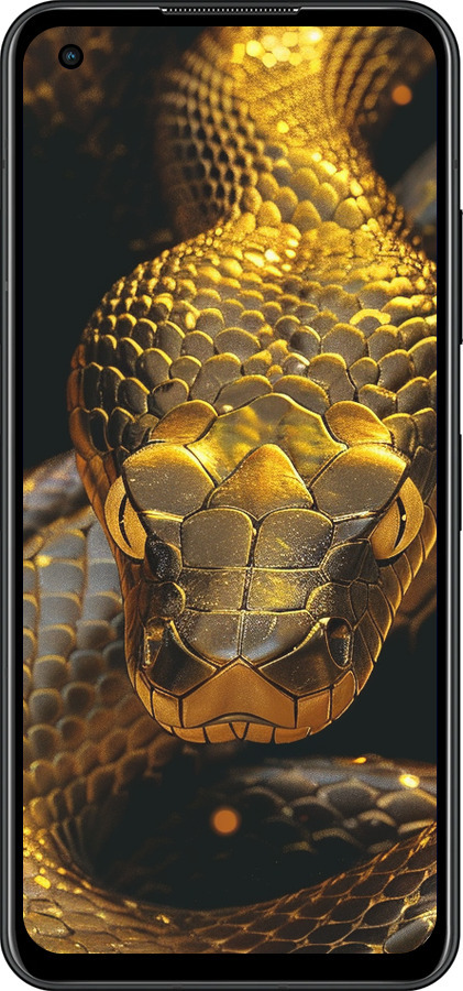 Силиконовый чехол Golden snake для Asus Zenfone 9 - 6072u-2842 изображение 