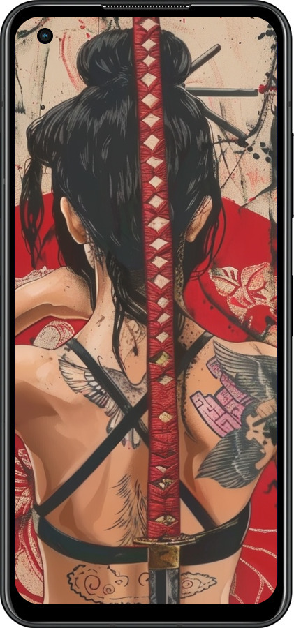 Силиконовый чехол Тайна катаны для Asus Zenfone 9 - 6074u-2842 изображение 