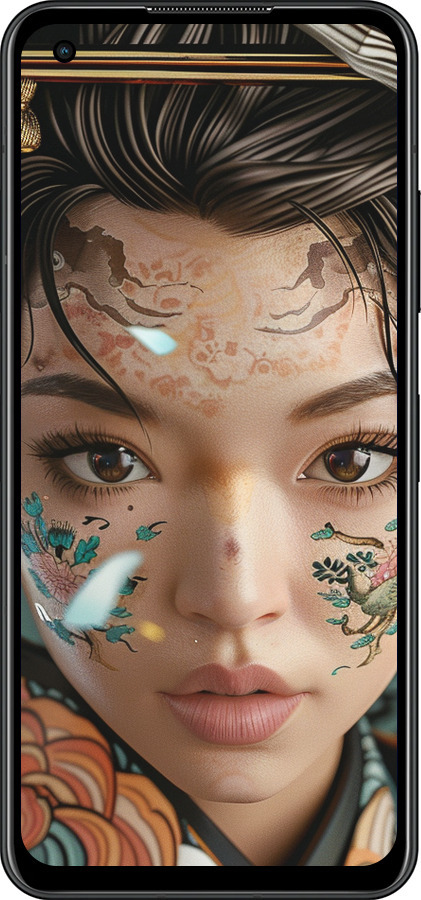 Силиконовый чехол Взгляд души самурая для Asus Zenfone 9 - 6076u-2842 изображение 