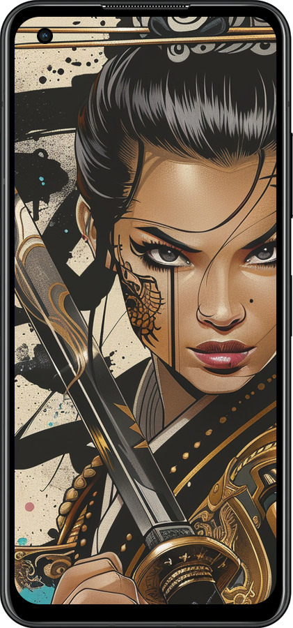 Силиконовый чехол Воительница ветров для Asus Zenfone 9 - 6077u-2842 изображение 