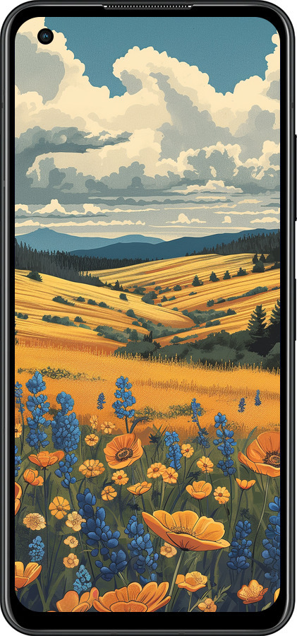 Силиконовый чехол Украинское поле для Asus Zenfone 9 - 6082u-2842 изображение 