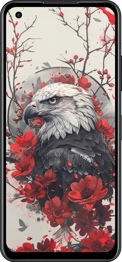 Силиконовый чехол Рубиновый орел для Asus Zenfone 9 - 6103u-2842 изображение 