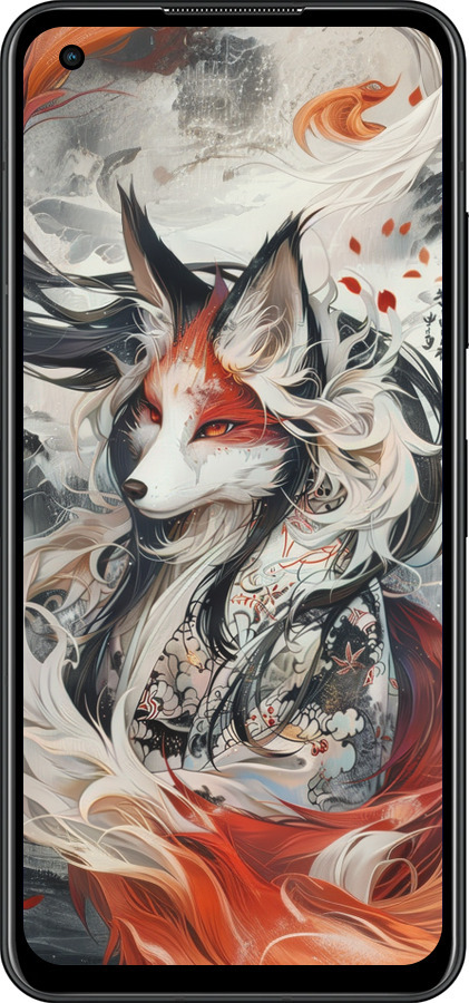Силиконовый чехол Дух кицунэ' для Asus Zenfone 9 - 6107u-2842 изображение 