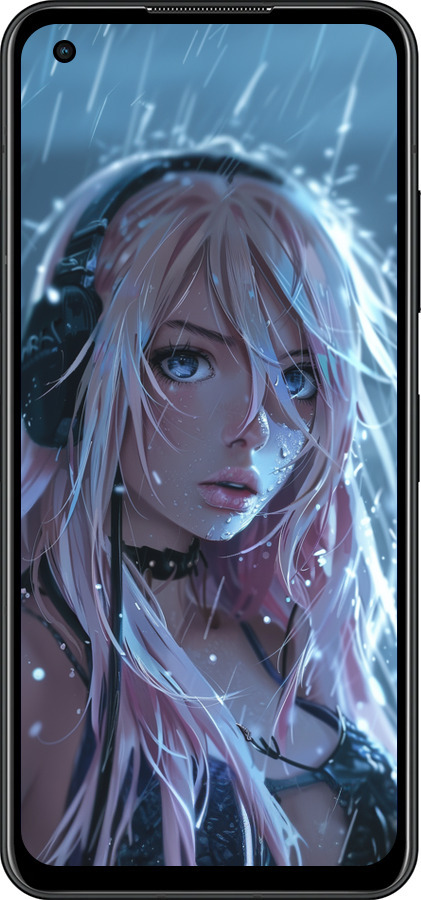 Силиконовый чехол Неоновый дождь для Asus Zenfone 9 - 6119u-2842 изображение 