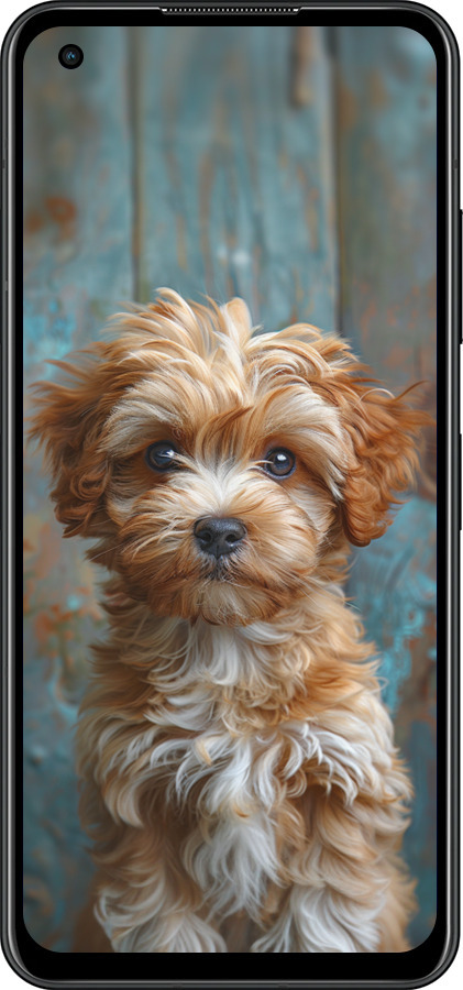 Силиконовый чехол Щенок мальтипу для Asus Zenfone 9 - 6157u-2842 изображение 