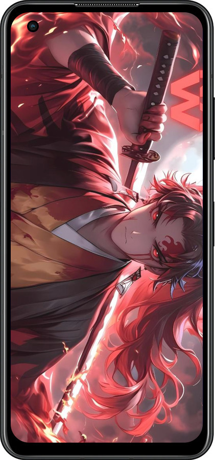 Силиконовый чехол Аниме воин для Asus Zenfone 9 - 6281u-2842 изображение 