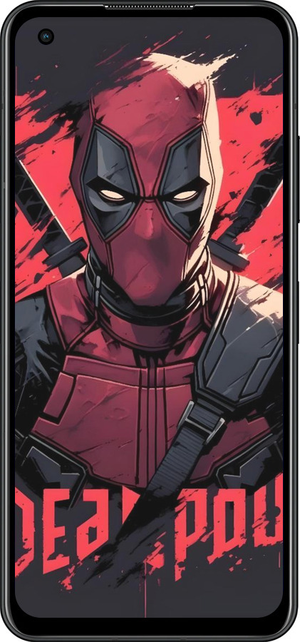 Силиконовый чехол Дедпул для Asus Zenfone 9 - 6293u-2842 изображение 