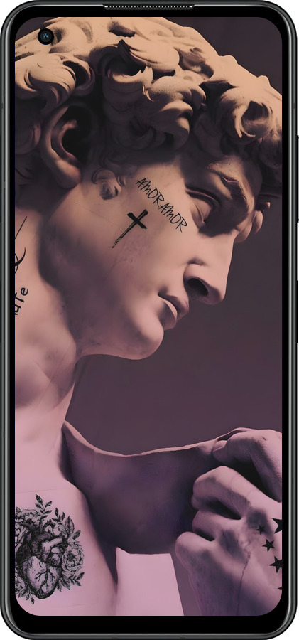 Силіконовий чехол Давид для Asus Zenfone 9 - 6302u-2842 изображение 