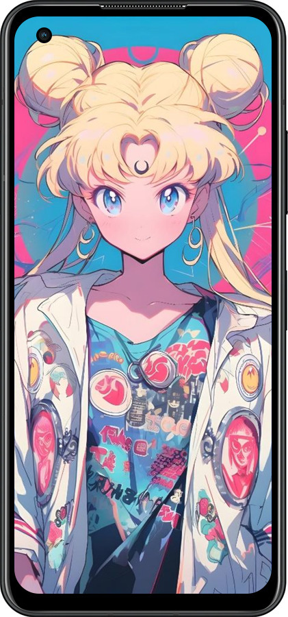 Силиконовый чехол Сейлор Мун 2 для Asus Zenfone 9 - 6351u-2842 изображение 