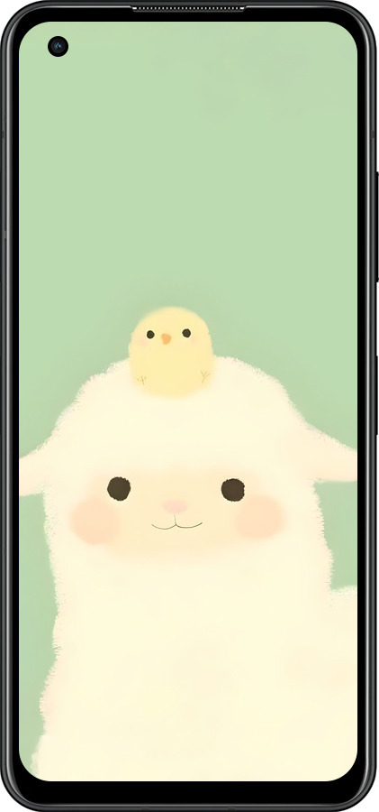 Силиконовый чехол Барашек и ципленок для Asus Zenfone 9 - 6369u-2842 изображение 