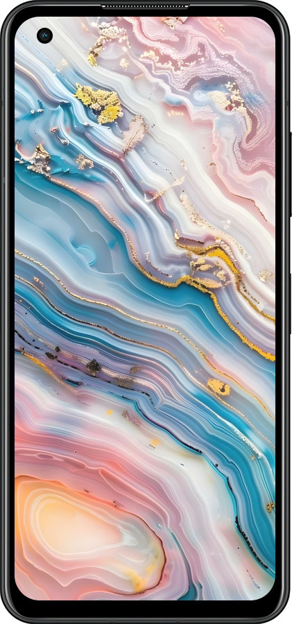 Силиконовый чехол Мрамор красивый для Asus Zenfone 9 - 6376u-2842 изображение 
