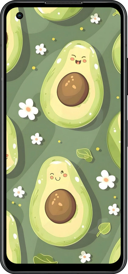 Силиконовый чехол Авокадо для Asus Zenfone 9 - 6380u-2842 изображение 