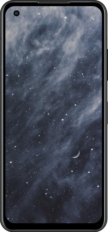 Силиконовый чехол Голубые облака, Голубая луна для Asus Zenfone 9 - 6398u-2842 изображение 