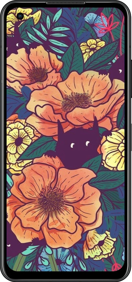 Силиконовый чехол С изображением полевых цветов для Asus Zenfone 9 - 6419u-2842 изображение 